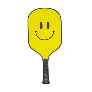 NWT Jill & Ally Smiley Face Double Sided High-Performance Pickleball Paddle Gift
